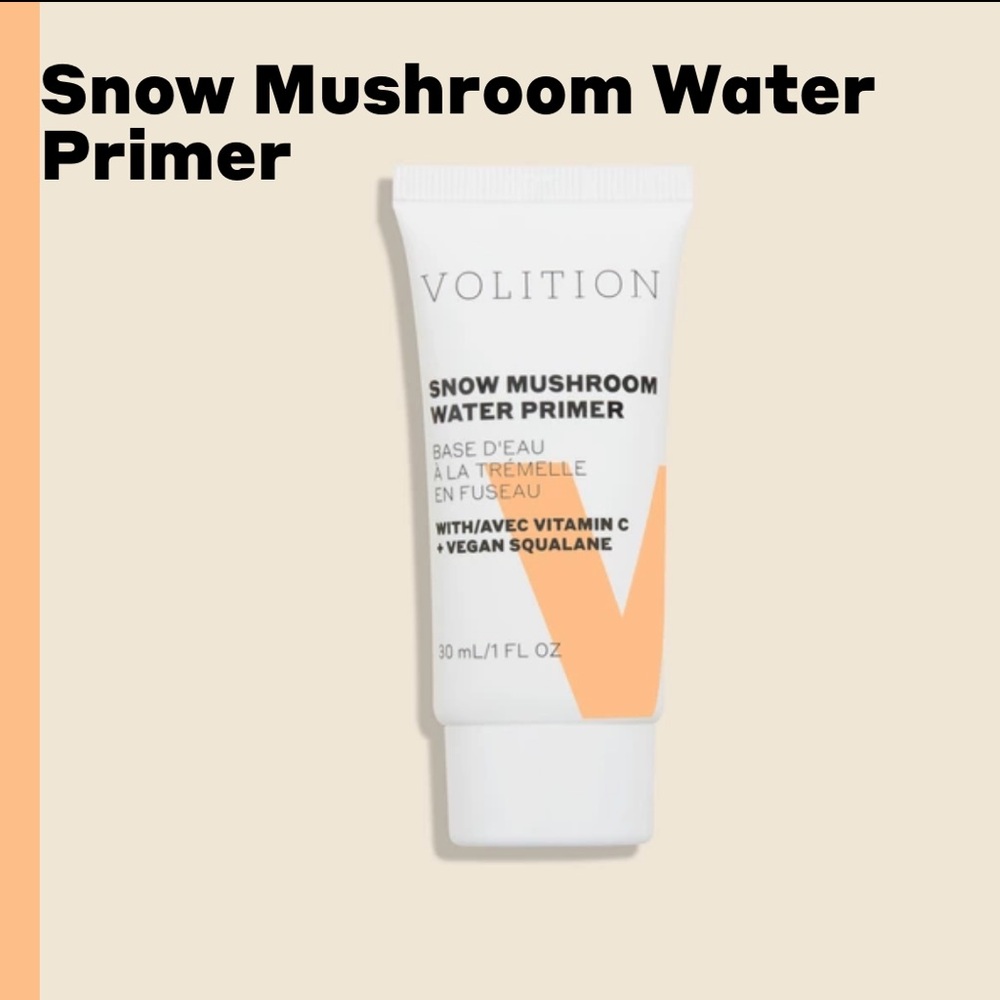 Volition Snow Mushroom Water Primer Smooths | Mattifies Minimizes Look of Pores